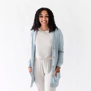 🪁 Kyte Baby Bamboo Jersey Adult Cardigan, size S